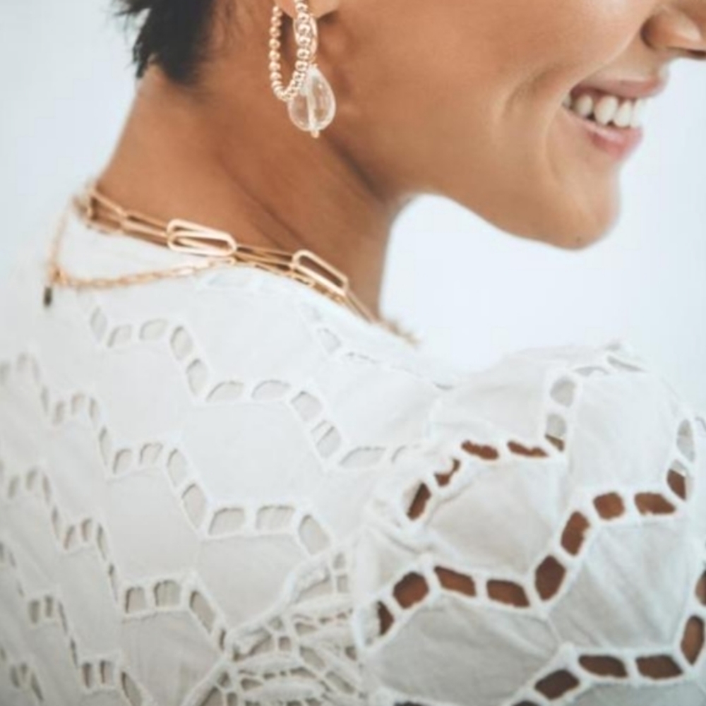 The Kooples | Embroidered Fit-And-Flare Mini Dress - Picture 14 of 16